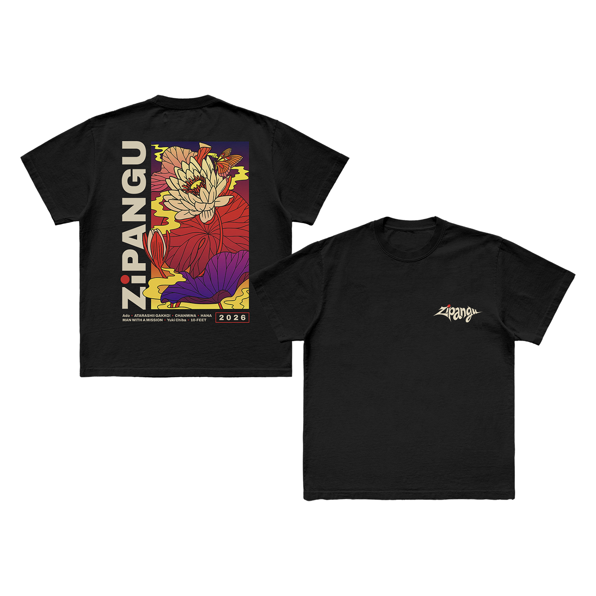 Zipangu 2026 Bloom Lineup Tee Zipangu 2026 Bloom Lineup Tee